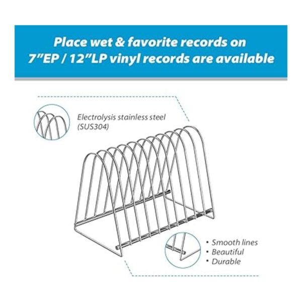 WEWU Soporte para discos de vinilo de 12 pulgadas LP 7_6