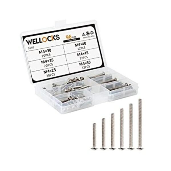 WELLOCKS Tiradores de gabinete M4 de 25 a 1.969 in 96_1