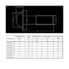 WELLOCKS Tiradores de gabinete M4 de 25 a 1.969 in 96_3