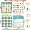 WATINC 41 piezas de juego de bingo hawaiano juegos de_3