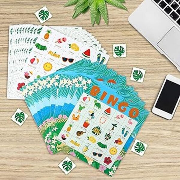 WATINC 41 piezas de juego de bingo hawaiano juegos de_5