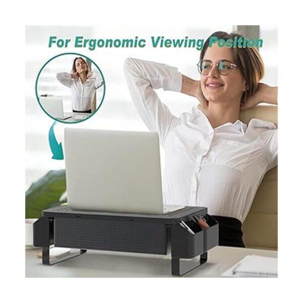 WALI Soporte elevador para monitor con cajón organizador_6