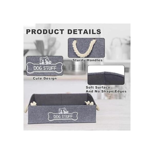 Vumdua Caja de juguetes grande para perros contenedor