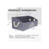 Vumdua Caja de juguetes grande para perros contenedor