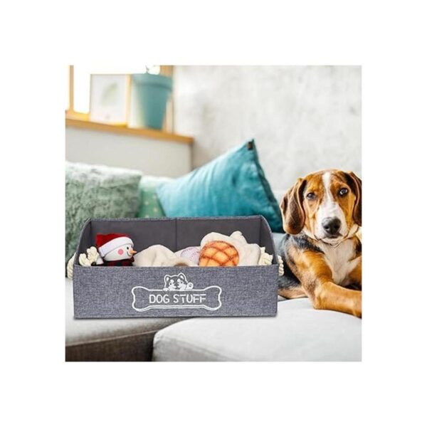 Vumdua Caja de juguetes grande para perros contenedor
