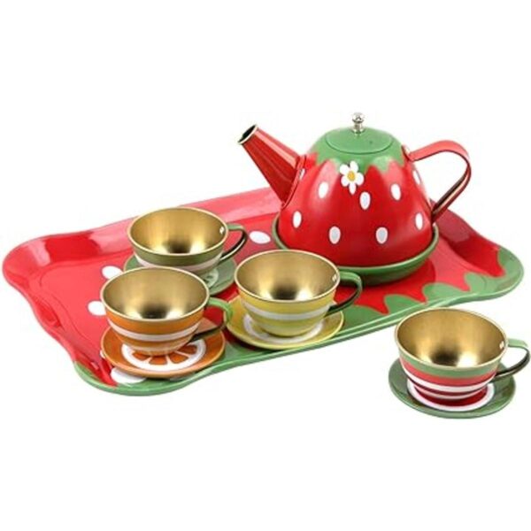 Vokodo Juego de té con temática de frutas para niños 14