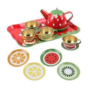 Vokodo Juego de té con temática de frutas para niños 14