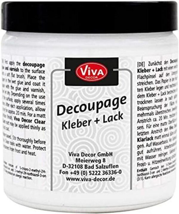 Viva Decor Decoupage Pegamento y barniz de 8.45 onzas_1