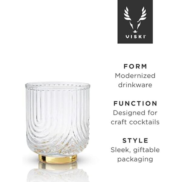 Viski Gatsby Lowball Juego de 2 vasos vintage para_2