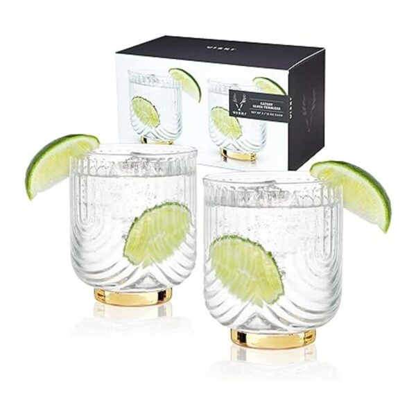 Viski Gatsby Lowball Juego de 2 vasos vintage para_1