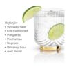 Viski Gatsby Lowball Juego de 2 vasos vintage para_4