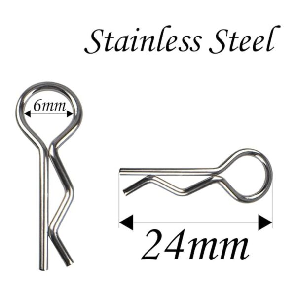 Vgoohobby 180 clips de acero inoxidable para carrocería de