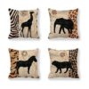 VenusL Juego de 4 fundas de almohada decorativas de_1