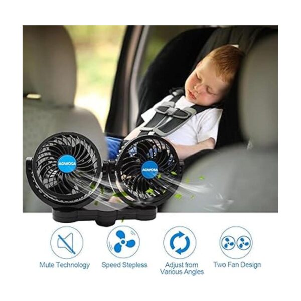Ventilador de automóvil de 12 V para asiento trasero_5
