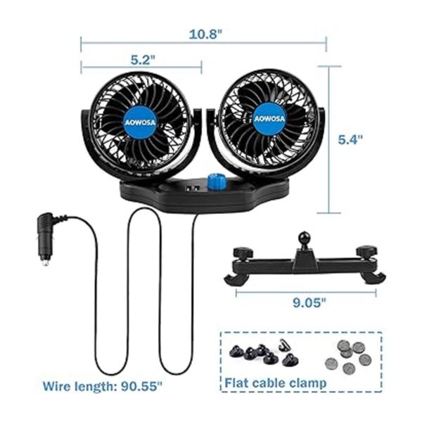 Ventiladores de coche de 12 V ventilador eléctrico de