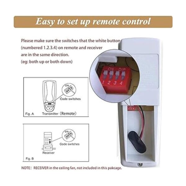 Ventilador de techo con control remoto inverso control_3