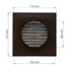 Vent Systems Conducto de 4 pulgadas Cubierta de