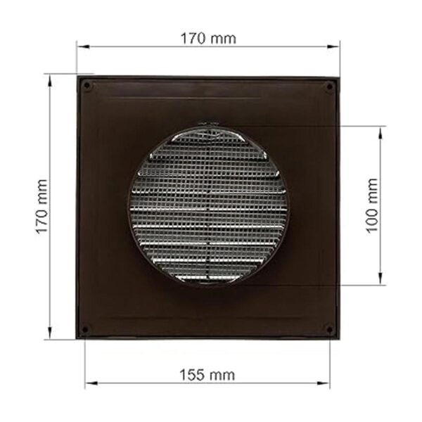 Vent Systems Conducto de 4 pulgadas Cubierta de