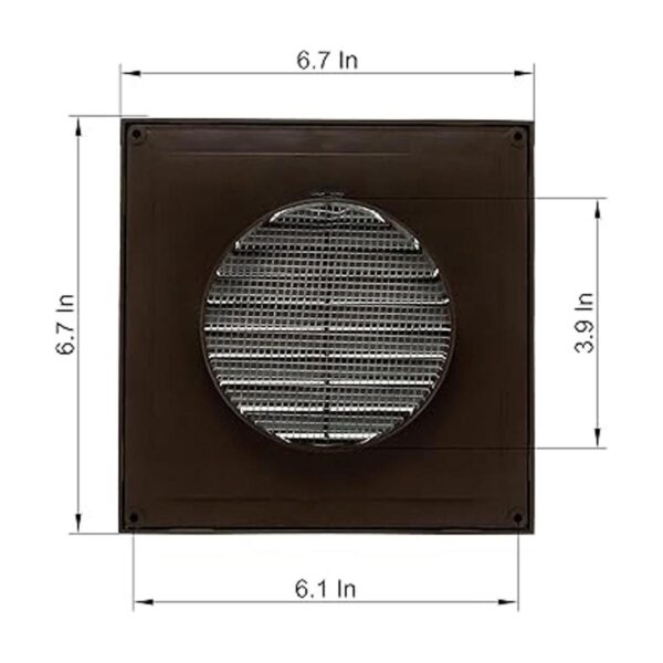 Vent Systems Conducto de 4 pulgadas Cubierta de