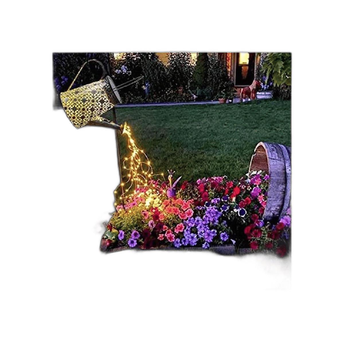 Vcdsoy Regadera solar con luces para decoración de