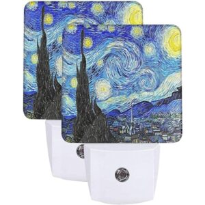 Van Gogh Juego de 2 luces LED de noche enchufables_1