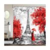 Valentine Shower Curtain European City France Eiffel
