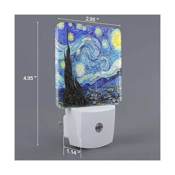Van Gogh Juego de 2 luces LED de noche enchufables_2
