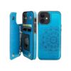 Vaburs Funda para iPhone 12 Mini con tarjetero diseño de_1