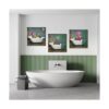 VVOVV Wall Decor Cuadros de gato decoración de baño_4