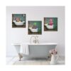 VVOVV Wall Decor Cuadros de gato decoración de baño_2