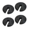 Quik Shade Juego de 4 platos de peso resistentes para_1