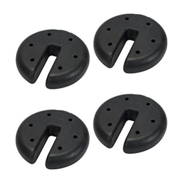 Quik Shade Juego de 4 platos de peso resistentes para_1