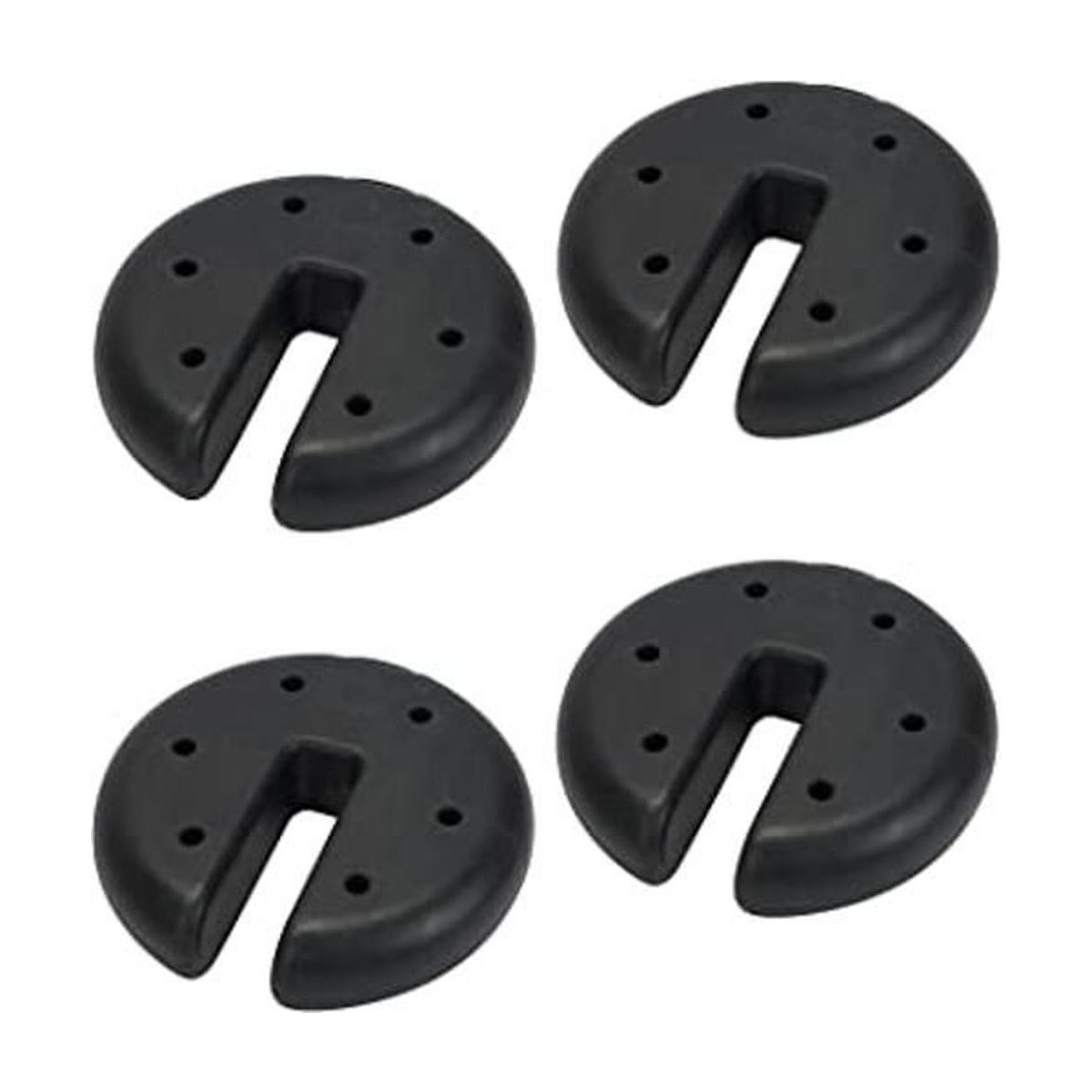 Quik Shade Juego de 4 platos de peso resistentes para