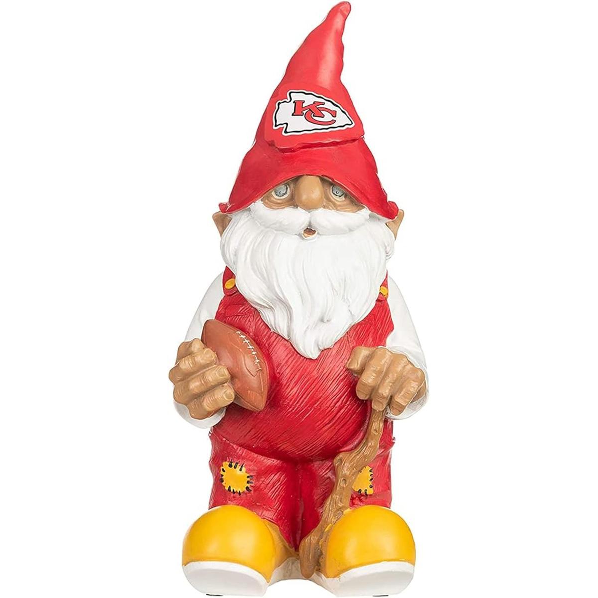 FOCO NFL Resin 11.5 Team Logo Outdoor Garden Statue Gnome