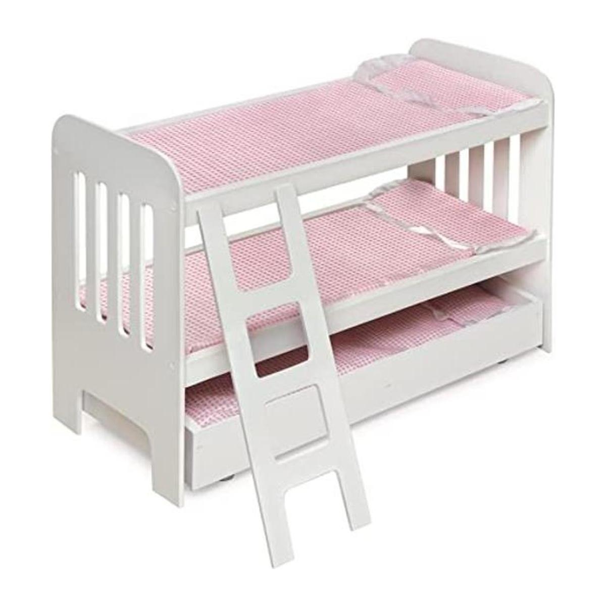 Badger Basket Literas con cama corrediza muñecas con