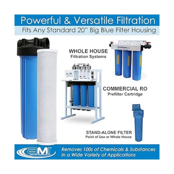 Filtro de agua de carbono 20 Big Blue Tamaño 4.5 Dia._6