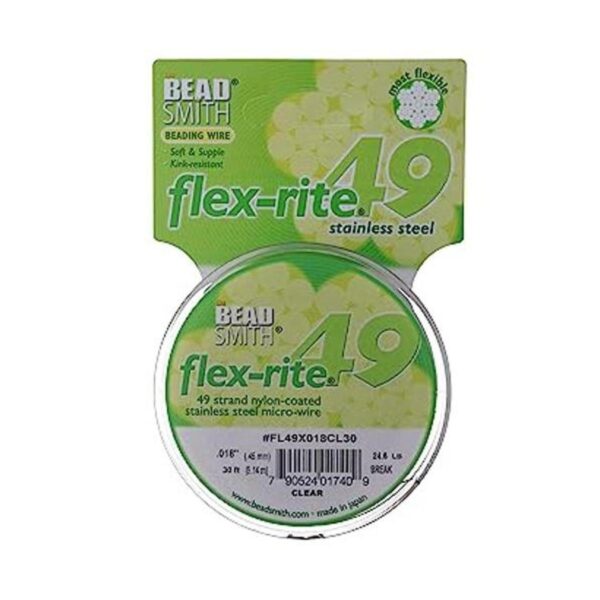 The Beadsmith FlexRite 49 hilos con revestimiento de_1