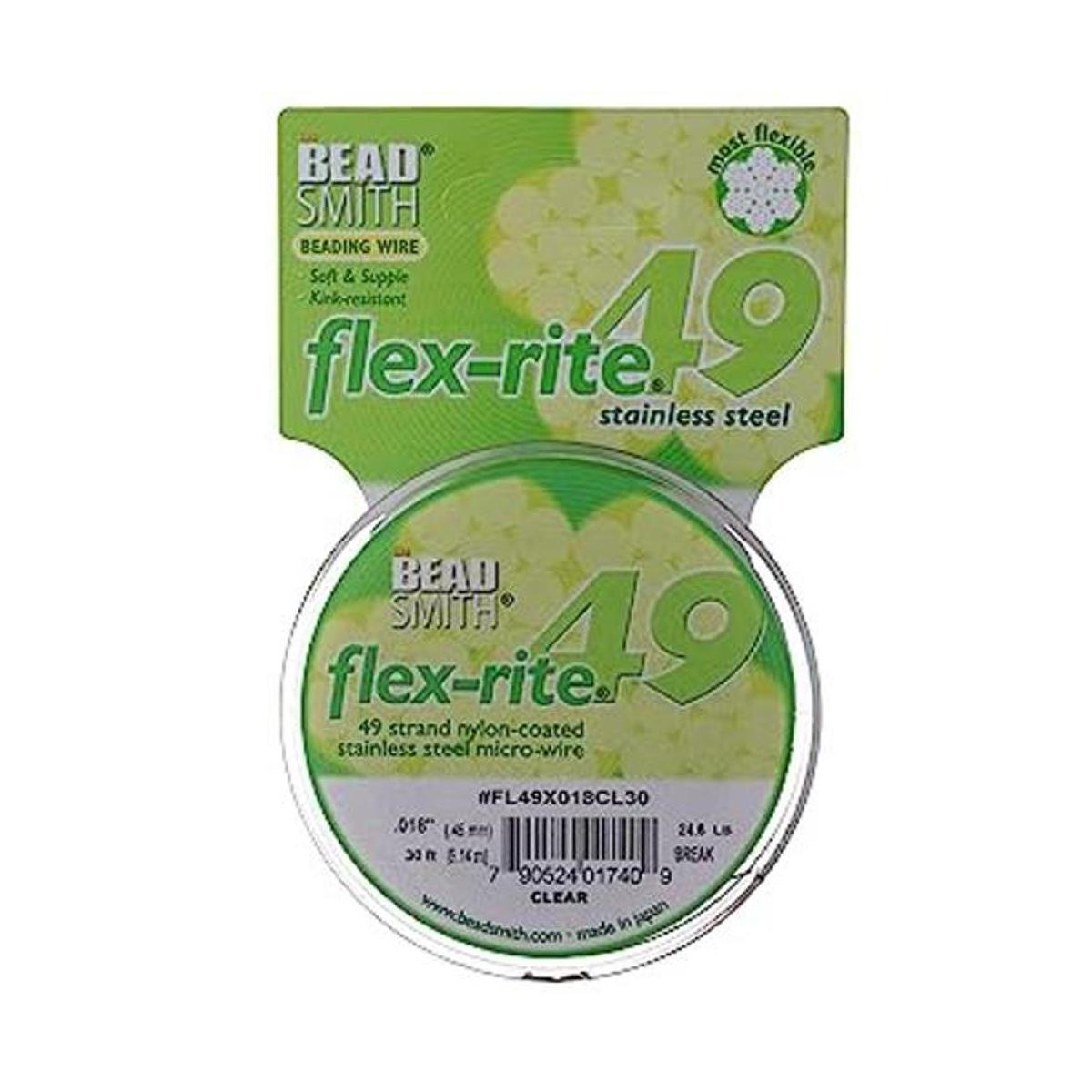 The Beadsmith FlexRite 49 hilos con revestimiento de