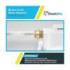SharkBite Adaptador MNPT Bullnose de 34 pulgadas x 12_5
