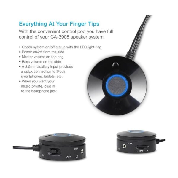 Cyber Acoustics CA3908 Sistema de altavoces estéreo 2.1_2