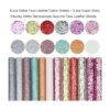 Kit de fabricación de aretes de cuero 24 hojas de piel