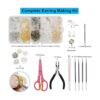 Kit de fabricación de aretes de cuero 24 hojas de piel