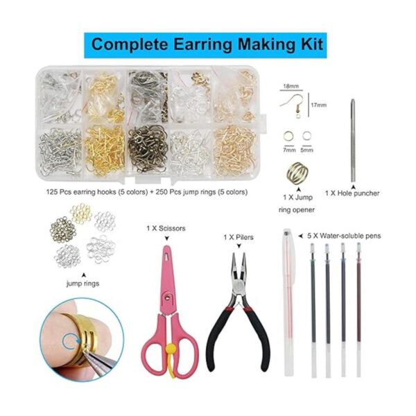 Kit de fabricación de aretes de cuero 24 hojas de piel