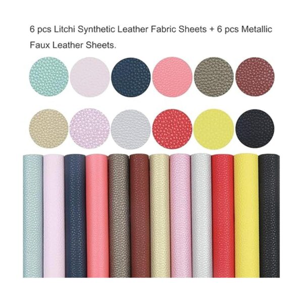 Kit de fabricación de aretes de cuero 24 hojas de piel