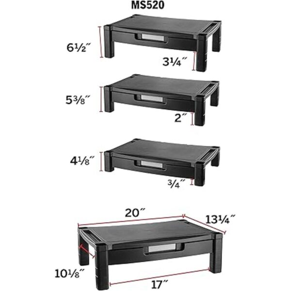 Kantek Soporte extra ancho para monitor o portátil de un_2