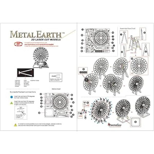 Metal Earth Kit de accesorios de modelo de metal 3D de la_3