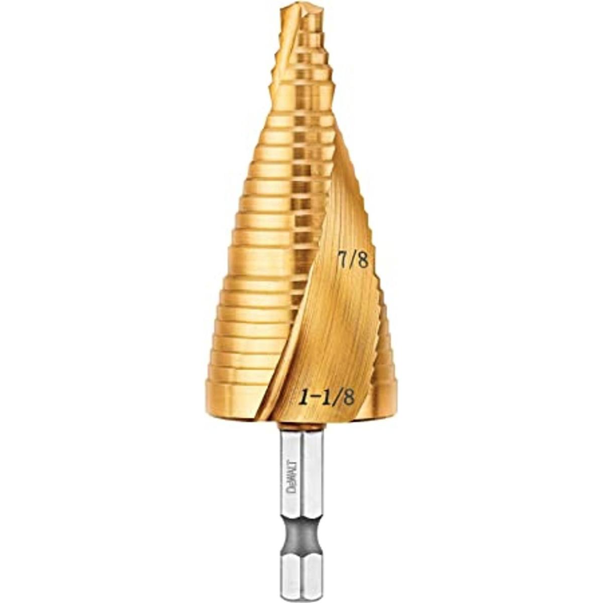 DEWALT Juego de brocas escalonadas 78 pulgadas a 118