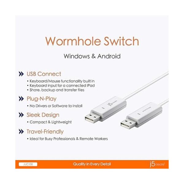 USB 2.0 Conmutador KM de Wormhole juc100_3