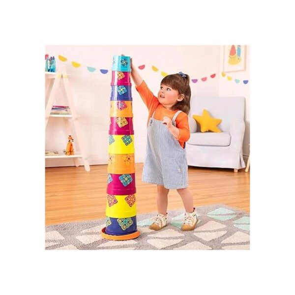 B. toys Tazas apilables 10 piezas Vasos anidados_2