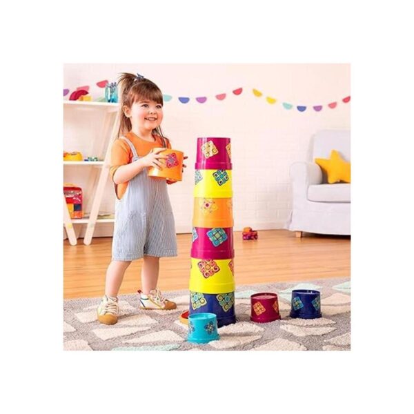 B. toys Tazas apilables 10 piezas Vasos anidados_4